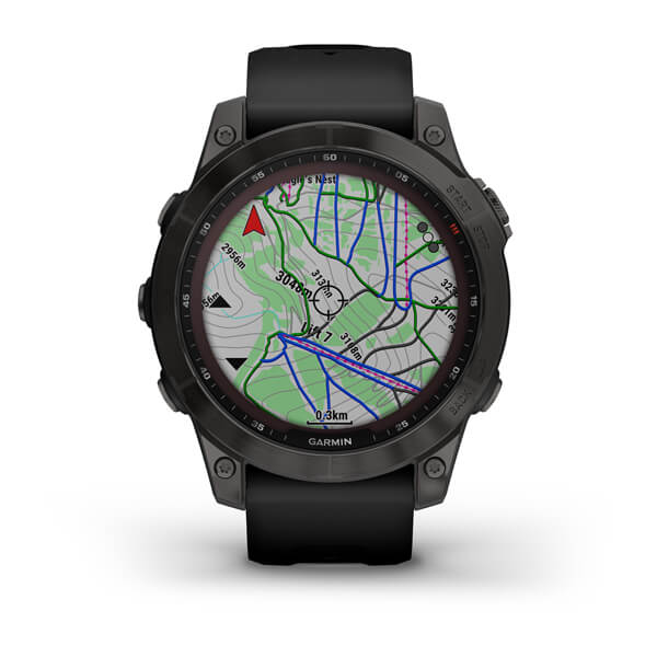 Часы Fenix 7 Sapphire Solar Titanium (Carbon grey)